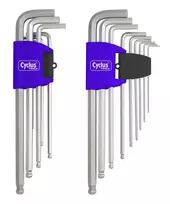 Raktų komplektas Cyclus Tools Imbus Hexagon ball-end 9 pcs. with holder (720559)
