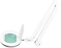 Activeshop Kosmetologinė LED lempa su lupa ELEGANTE 60LED 5D 5/10W ADJUSTABLE Baltas
