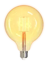 DELTACO SMART HOME LED lempa, E27, WiFI 2.4GHz, 5.5W, 470lm, diminama, 1800K-6500K, 220-240V, SH-LFE27G125