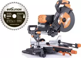 Evolution R255SMS DB PLUS 2000 W 255 mm kampinis pjūklas + 2 peiliai