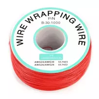 Oem Izoliuota PVC dengta 30AWG vielos vyniojimo ritė 1000Ft - raudona