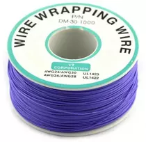 Oem Izoliuota PVC dengta 30AWG vielos vyniojimo ritė 820Ft - violetinė
