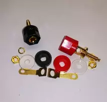 Oem 4mm - 301 garso kolonėlės lizdas - paauksuota banana jungtis - Garso lizdas - 1 pora