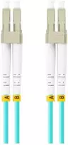 LANBERG šviesolaidinis laidas MM LC/UPC-LC/UPC dvipusis 1m LSZH om3 50/125 3.0mm aqua