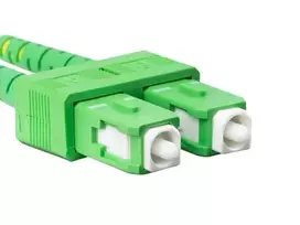 LANBERG šviesolaidinis laidas SM SC/APC-SC/APC dvipusis 1m LSZH g657a1 3.0mm geltonas