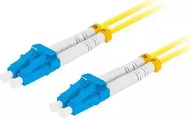LANBERG šviesolaidinis laidas SM LC/UPC-LC/UPC dvipusis 3m LSZH g657a1 3.0mm geltonas