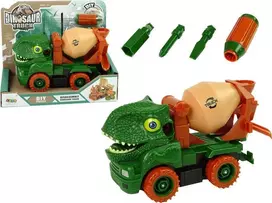 Cieżarówka Žaislinis sunkvežimis-konstruktorius su dinozauro dizainu