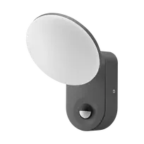 Sieninis šviestuvas Orno RIOLIT LED 15W, sodo šviestuvas su judesio jutikliu, 1100lm, IP65, 4000K, pilkas