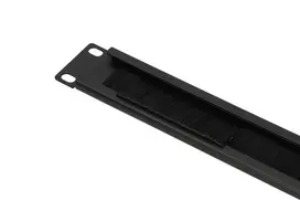 EXTRALINK EX.9670 Kabelių laikiklis 1U su šepetėliu juodas