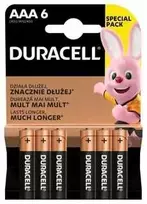 Baterija - Duracell AAA LR03 1.5V Alkalininės Baterijos 6 Pakelis