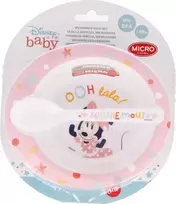 Minnie Mouse - Mikrobangų krosnelės rinkinys (dubuo su šaukštu) (Indigo dreams)