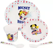 Mickey Mouse Peliukas Mikis – didelis mikrobangų krosnelės indų rinkinys (5 vnt.)