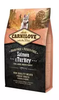 Carni Love Šunų Maistas - Carni Love Lašiša ir Kalakutas Kūdikiams Dideliems Veislėms 4kg, 38% Baltymų, 16% Riebalų