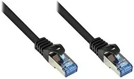 RNS® jungiamasis kabelis su apsauga nuo fiksavimo, Cat. 6, S/FTP, PiMF, PVC, 250MHz, juodas, 3m, Good Connections (8060-030S)