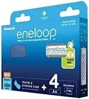 Įkraunamos baterijos Panasonic Eneloop BK-3MCDEC4BE, 2000 mAh 4xAA BOOM