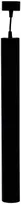 Pakabinamas šviestuvas Lubinis/pakabinamas LED šviestuvas 700mm, 10W, 3000K, juodas