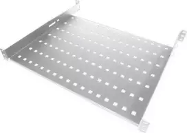 Alantec fiksuota lentyna 19" 1U, 550 mm gylis, spalva pilka, 4 tvirtinimo taškai (SA-P-19-1U-550-4-S)