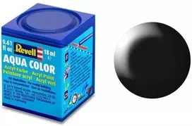 Revell Aqua Color dažai – juoda šilkinė, RAL 9005, 18 ml (36302)