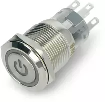 Oem ON-OFF jungiklis monostabilus - plokščias - mėlynas - 12V