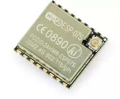 Oem WiFi modulis ESP-07S ESP8266 - 9 GPIO, ADC, u.FL jungtis