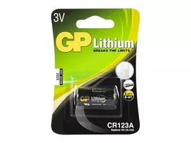 Baterija 3V CR123A GP