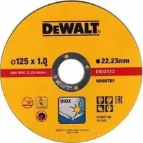 DeWalt plonas greito pjovimo nerūdijančio plieno diskas 125X1X22,23 mm - 10 vnt. DT43972-QZ