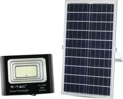 V-tac 35W LED prožektorius su saulės baterija. 4000K (dienos šviesa), juodas,