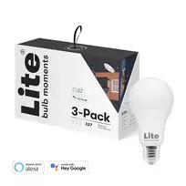 Vendora Nordic Ab „Lite Bulb Moments“ „Lite Bulb Moments“ Išmanioji lemputė, E27, 8,5 W, RGB 2700-6500K, E2, 3 pak.