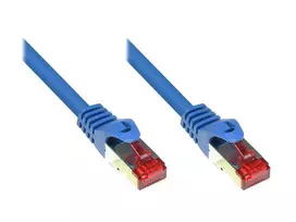 Good Connections Geri ryšiai RNS Komutacinis kabelis su Rastnasenschutz, kat. 6, S/FTP, PiMF, PVC, 250MHz, mėlynas, 25m, Geri ryšiai (8060-250B)