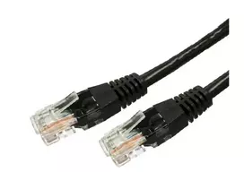 TB Cat.5e rj45 utp vario pataiso laido kabelis 1m. juoda - pakuotėje 10 vnt