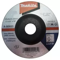 Makita Šlifavimo diskas 125X6 Metalui A-80933