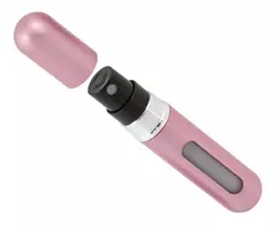 Ag352C Kelioninis aliuminio kvepalų purkštuvas, rožinis, 5 ml