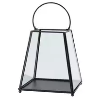 Lumarko Metal tapered lantern 17x17x19,5 cm juodas