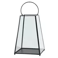 Lumarko Metal tapered lantern 21x21x31,5 cm juodas