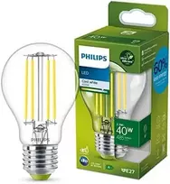 „Philips“ klasikinė LED lempa su 40 W, E27 pagrindu, skaidri, šaltai balta (4000 K)