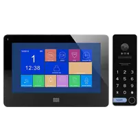 Orno Rinkinys Vaizdo domofono komplektas, spalvotas be ragelio, 7 colių LCD, jutiklinis ekranas, OSD meniu, atmintis, SD kortelės lizdas, DVR, vartų valdymas, su šifravimo įrenginiu ir RFID, juodas, TAURI MEMO