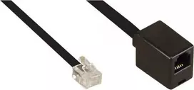 InLine Kabelis RJ12 6P6C vyras - moteris 10m (18837)