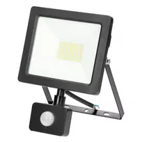 Orno ALLED 30W LED prožektorius su PIR, 2400lm, IP44, 4000K, aliuminis + stiklas