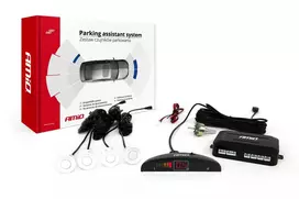 Parkavimo pagalbos sistema LED, 4 balti jutikliai 22 mm AMIO-01566
