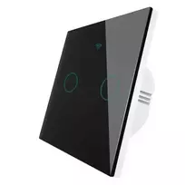 Moes WS-EU2 jutiminis 2 kanalų juodos spalvos išmanusis WIFI RF jungiklis