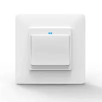 Moes WS-Y-EU1 1 kanalo click tipo baltos spalvos išmanusis WIFI jungiklis valdomas Smart life / Tuya