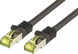 M-Cab CAT7 SFTP RJ45 LSZH 3M Juodas/10GBIT RAW PATCH CABLE