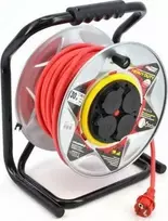 AW-Tools AWTOOLS pratęsimas BUGNAS METAL Raudonas HEAVY DUTY 30m 3x1,5 mm 16A / 3680W / IP44