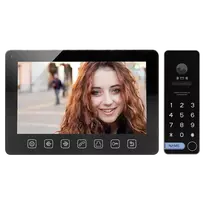 Orno Rinkinys Vaizdo domofono komplektas, be ragelio, spalvotas, 7" LCD, OSD meniu, vartų valdymas, su šifravimo įrenginiu ir RFID, juodas, ALCOR