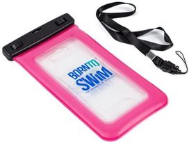 Borntoswim waterproof phone bag rožinė