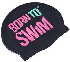 Borntoswim classic silicone swimming cap turkis/juoda