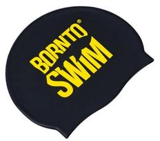 Borntoswim classic silicone swimming cap geltona/juoda