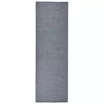 Lauko kilimėlis, mėlynos spalvos, 80x250cm, plokščio pynimo