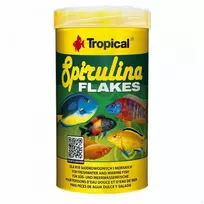 TROPICAL Spirulina Flakes - maistas akvariumo žuvims - 250 ml/50 g