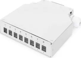 Digitus Assmann DIN GELEŽINKELIŲ GELEŽINKELIŲ DĖŽUTĖ 8 LC / DX KOUPLORIAMS